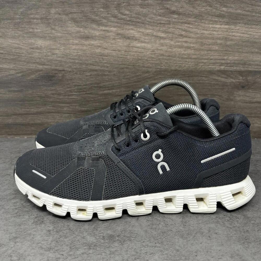 On Running Women's Black and White Athletic Shoes